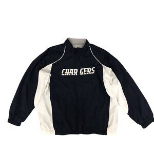 NFL LA Chargers MENS STARTER Jacket Reversable Full Zip Navy & Gray 3XL